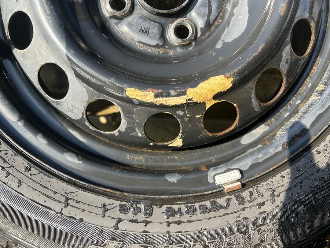 15インチ スチールホイールセット ホイールカバー付き