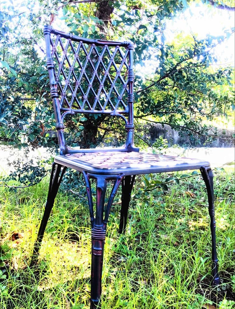 DESSI MOBELフィリピナス アンティーク ガーデニングチェア アルミ製