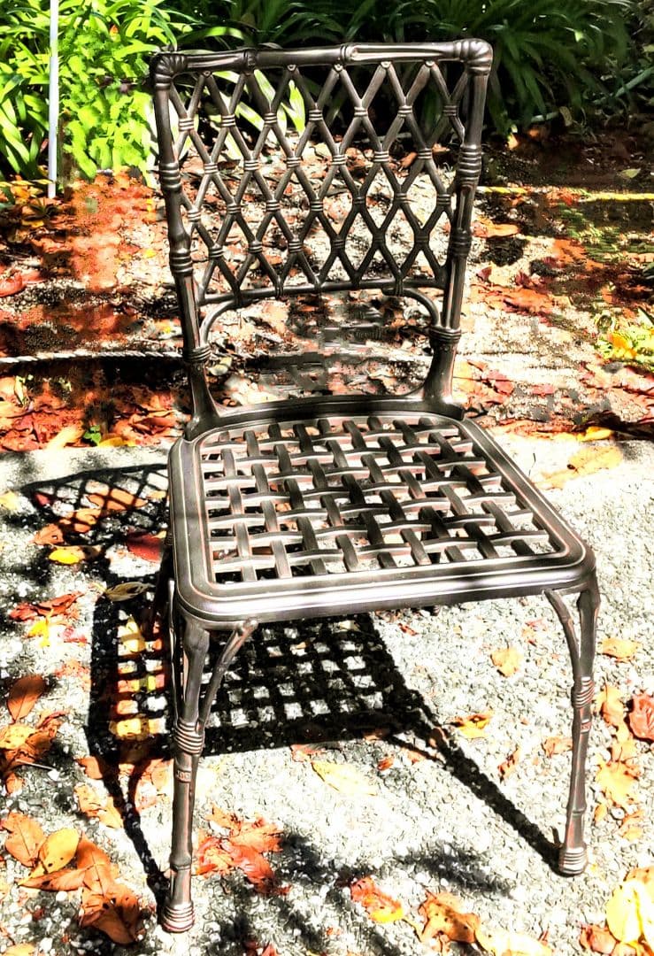 DESSI MOBELフィリピナス アンティーク ガーデニングチェア アルミ製