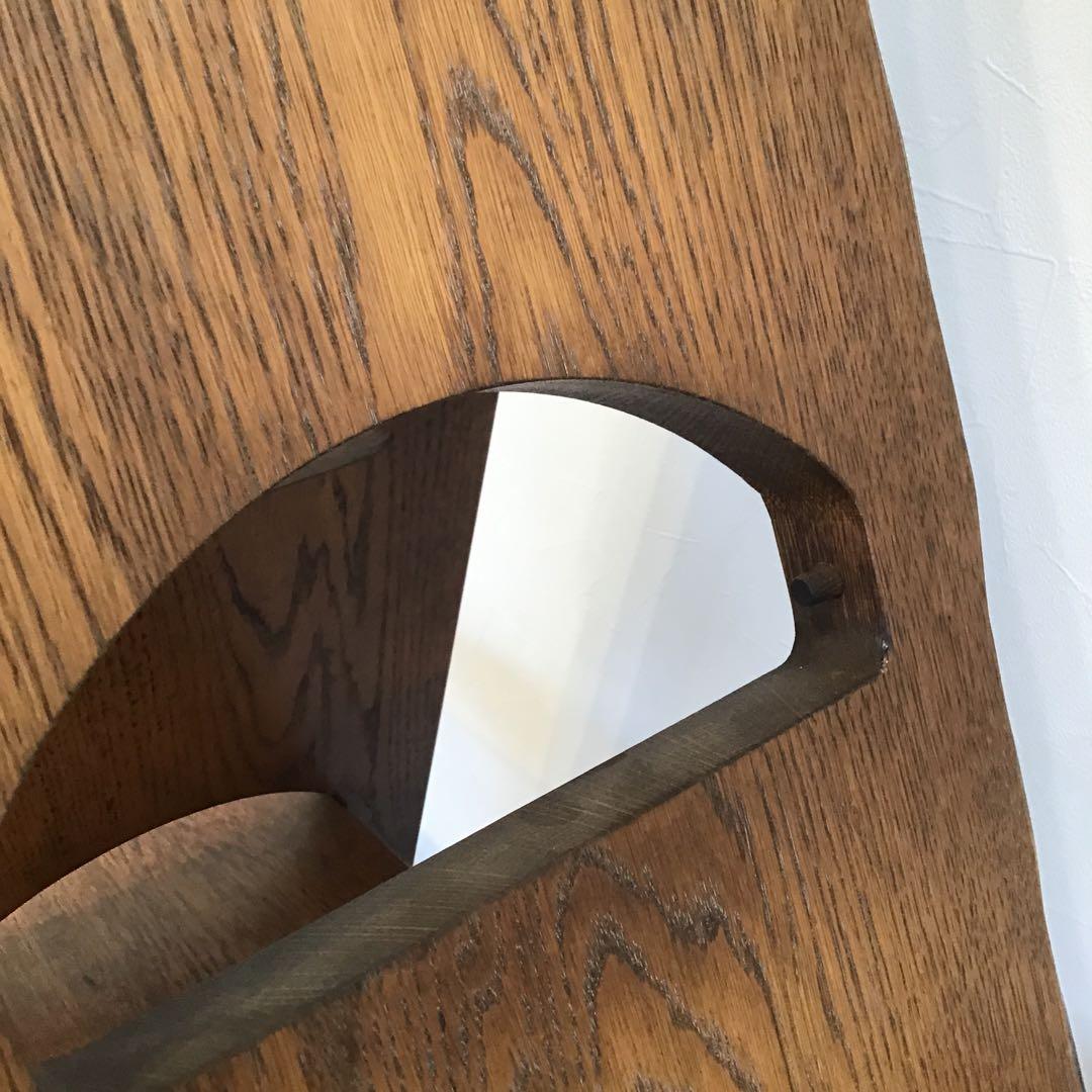 木製三角形ラック 3段 ブラウン