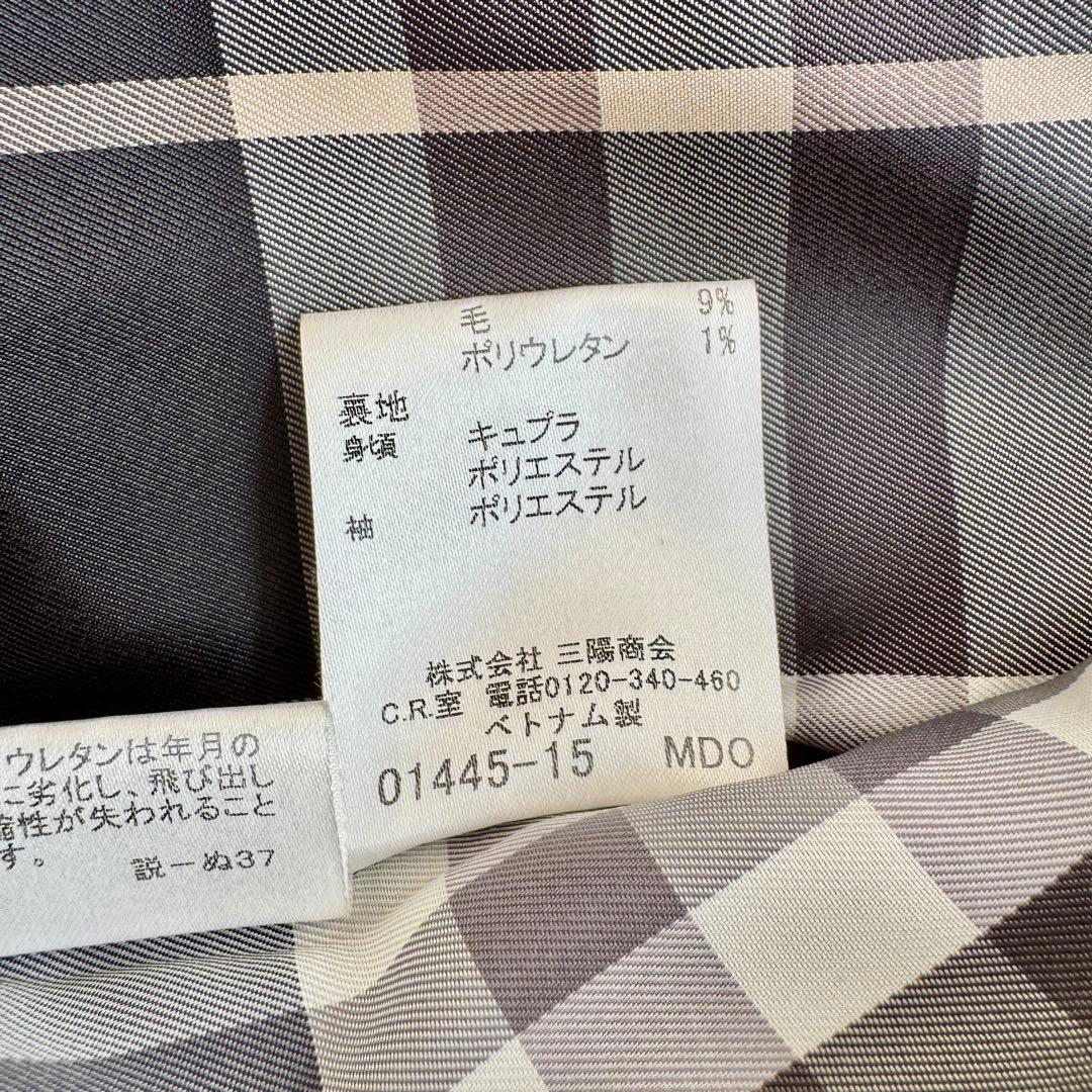 バーバリーブルーレーベル フレア コート Aライン ブラック 36