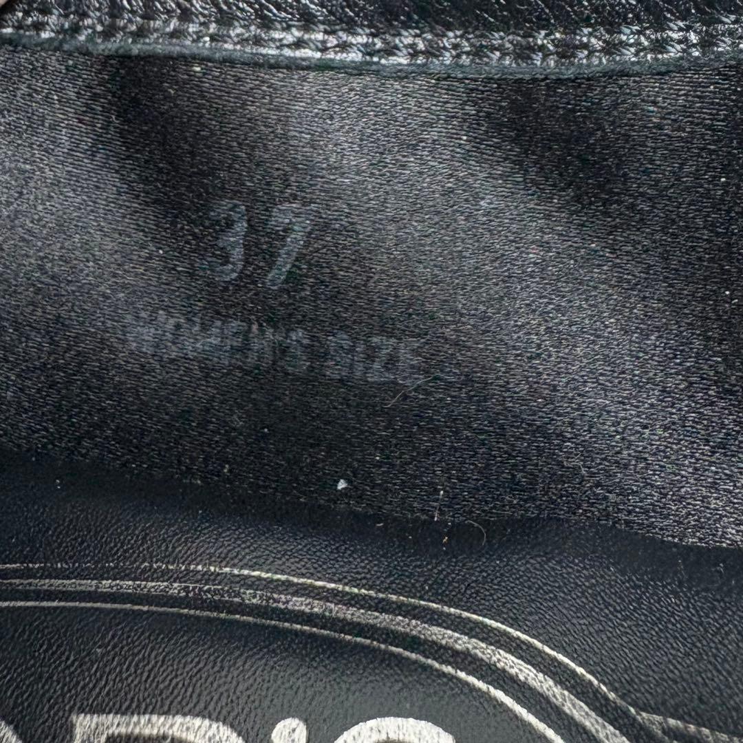 【美品】 TOD'S バレエシューズ シルバー 37 バレリーナ