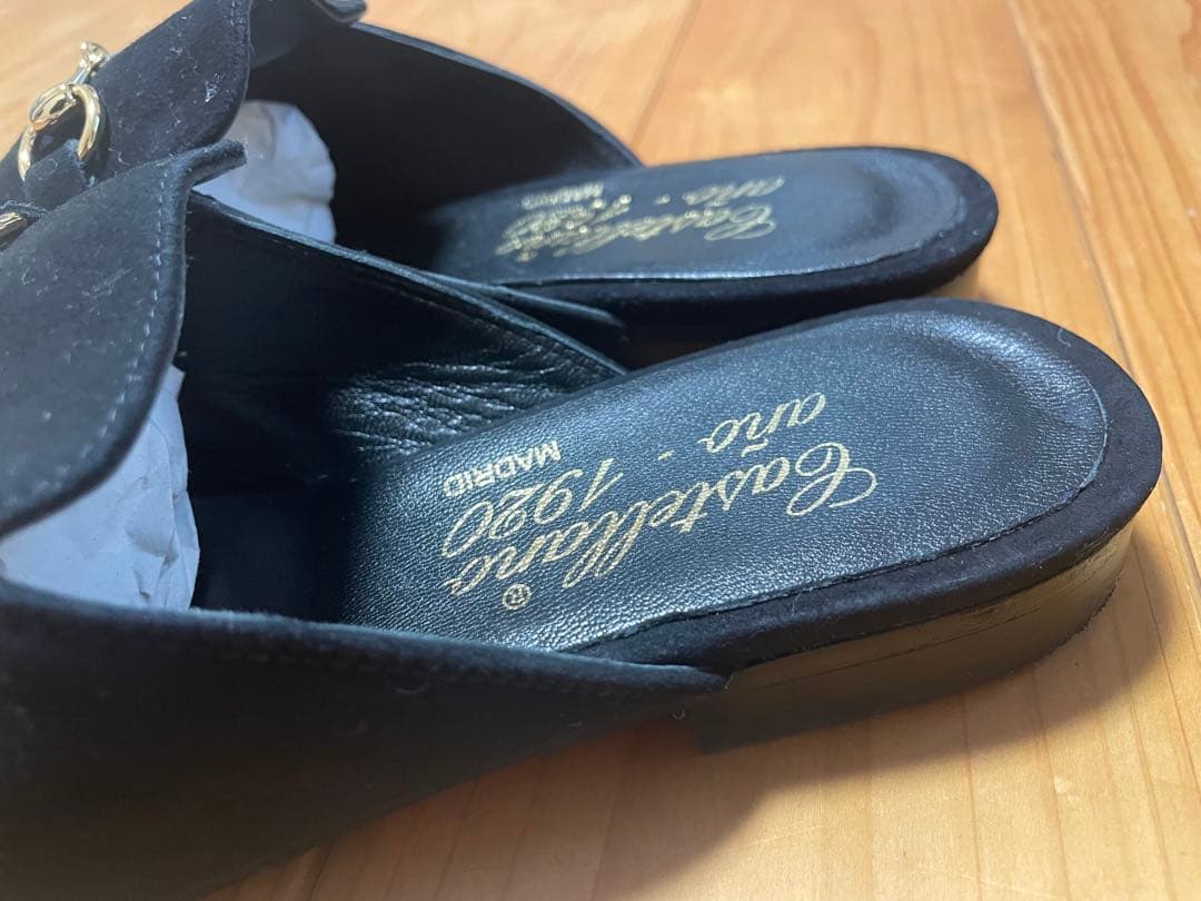 値下げしました‼︎‼︎Castellano ブラック スエード スリッポン