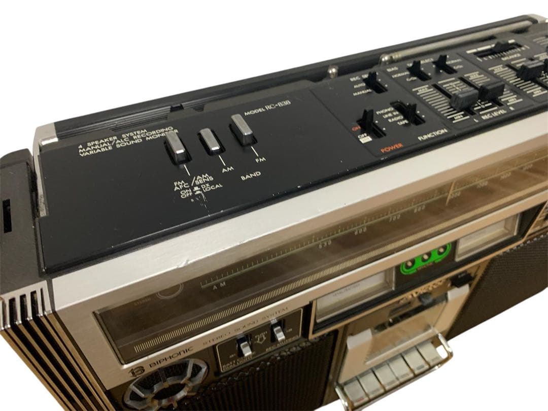 昭和レトロ Victorビクター ラジカセ　RC-838 ラジカセ　ラジオ 美品