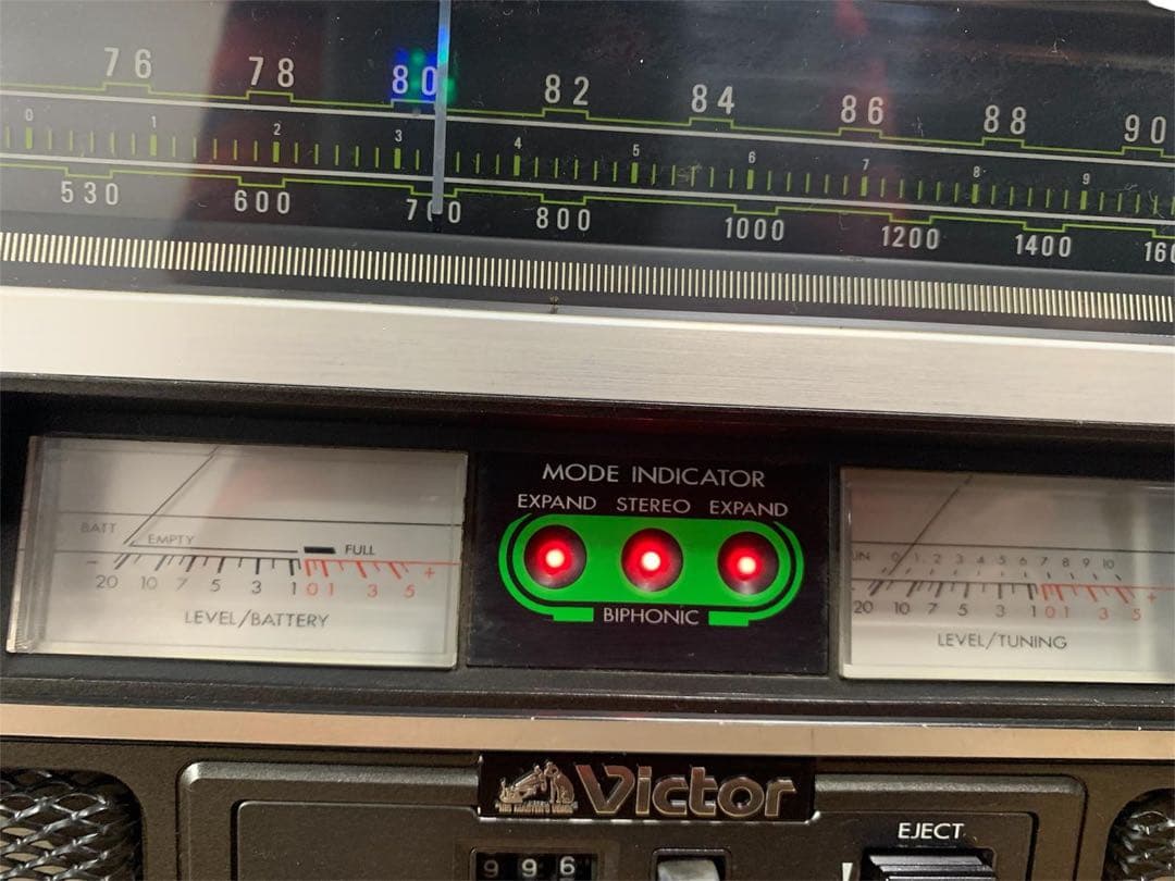 昭和レトロ Victorビクター ラジカセ　RC-838 ラジカセ　ラジオ 美品