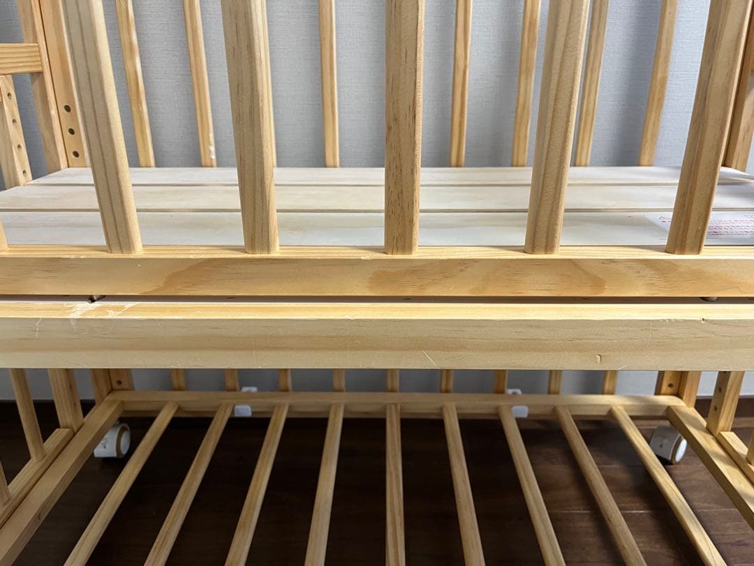 そいねーる➕（プラス）　ロングベビーベッド　ナチュラル