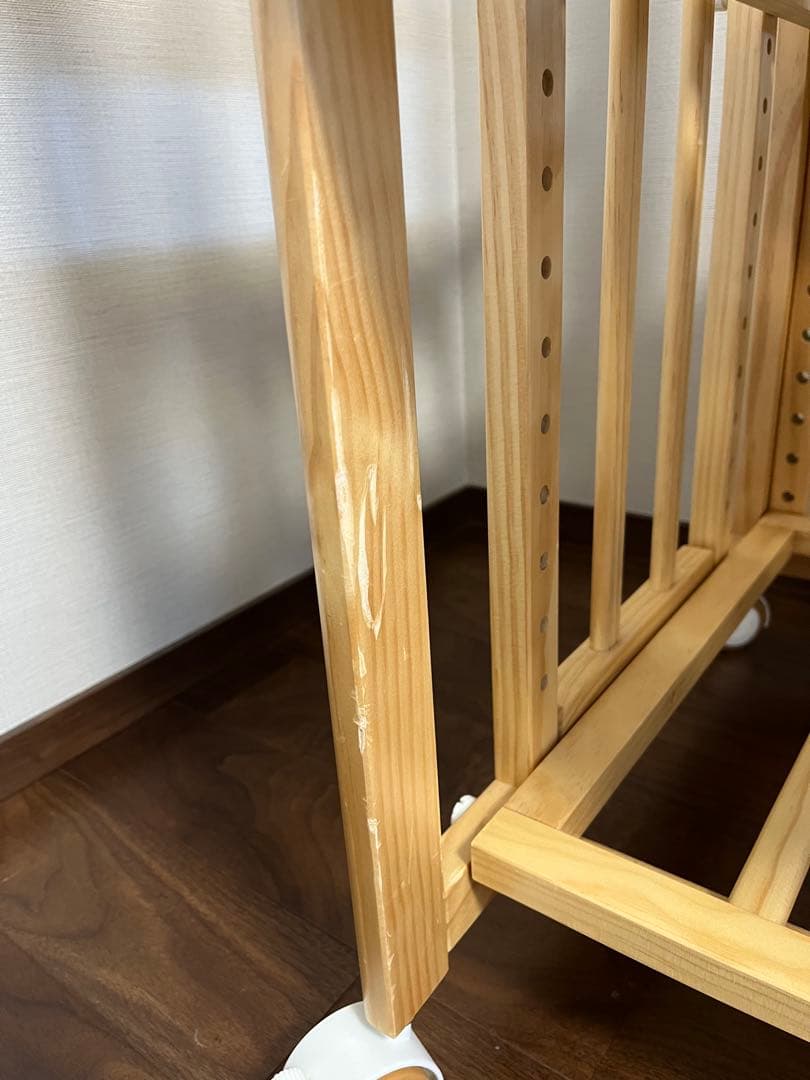 そいねーる➕（プラス）　ロングベビーベッド　ナチュラル