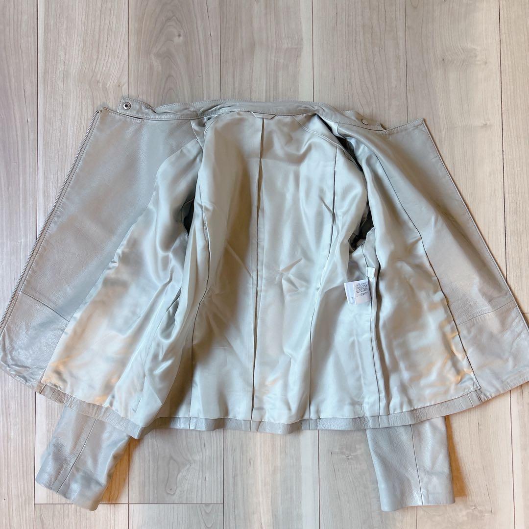 アナイ ANAYI シープレザー 羊革 ライダースジャケット 38