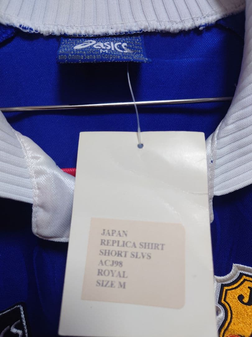 未使用　ASICS　UK製 1998 フランスW杯　日本代表　中田英寿
