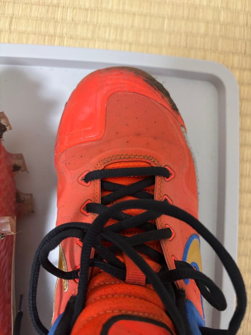 Nike スパイクシューズ オレンジ/ブルー