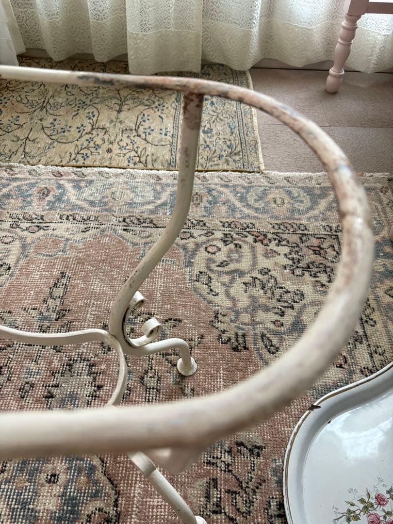 ありんこ❣️アンティーク　ホーローベビーバス　野バラ柄　蓋つき　希少❣️