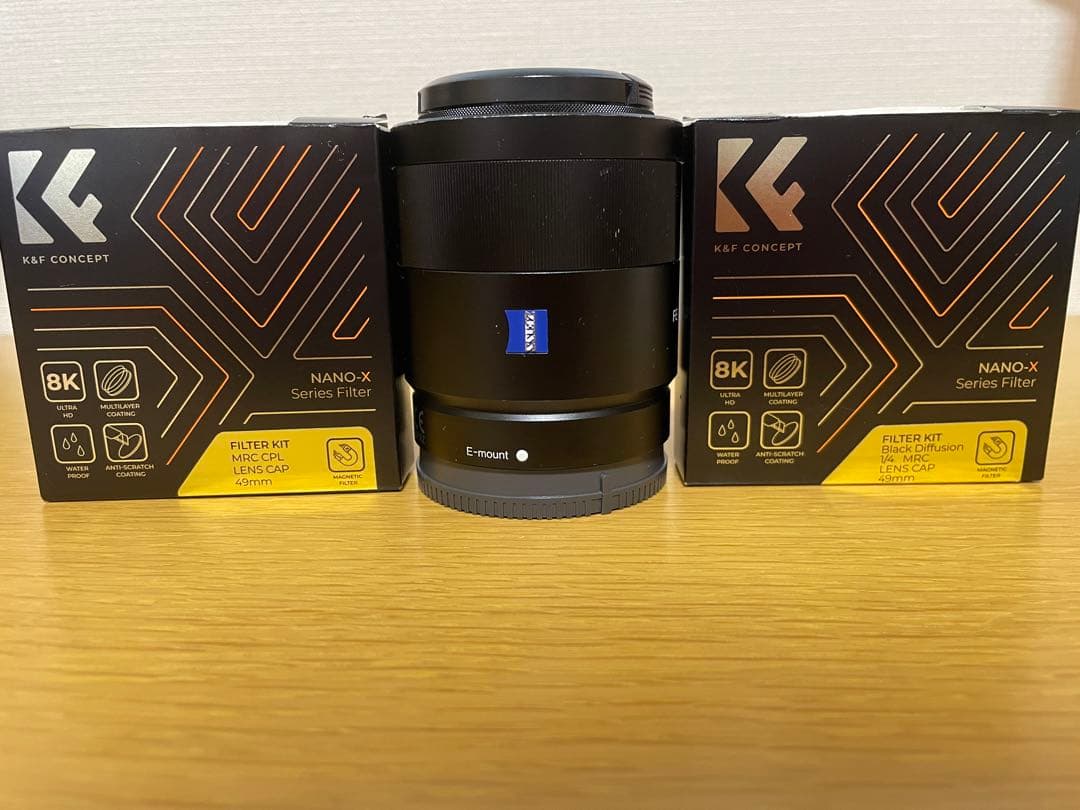 【フィルター付き】Sony Sonnar FE 55mm F1.8 ZA レンズ