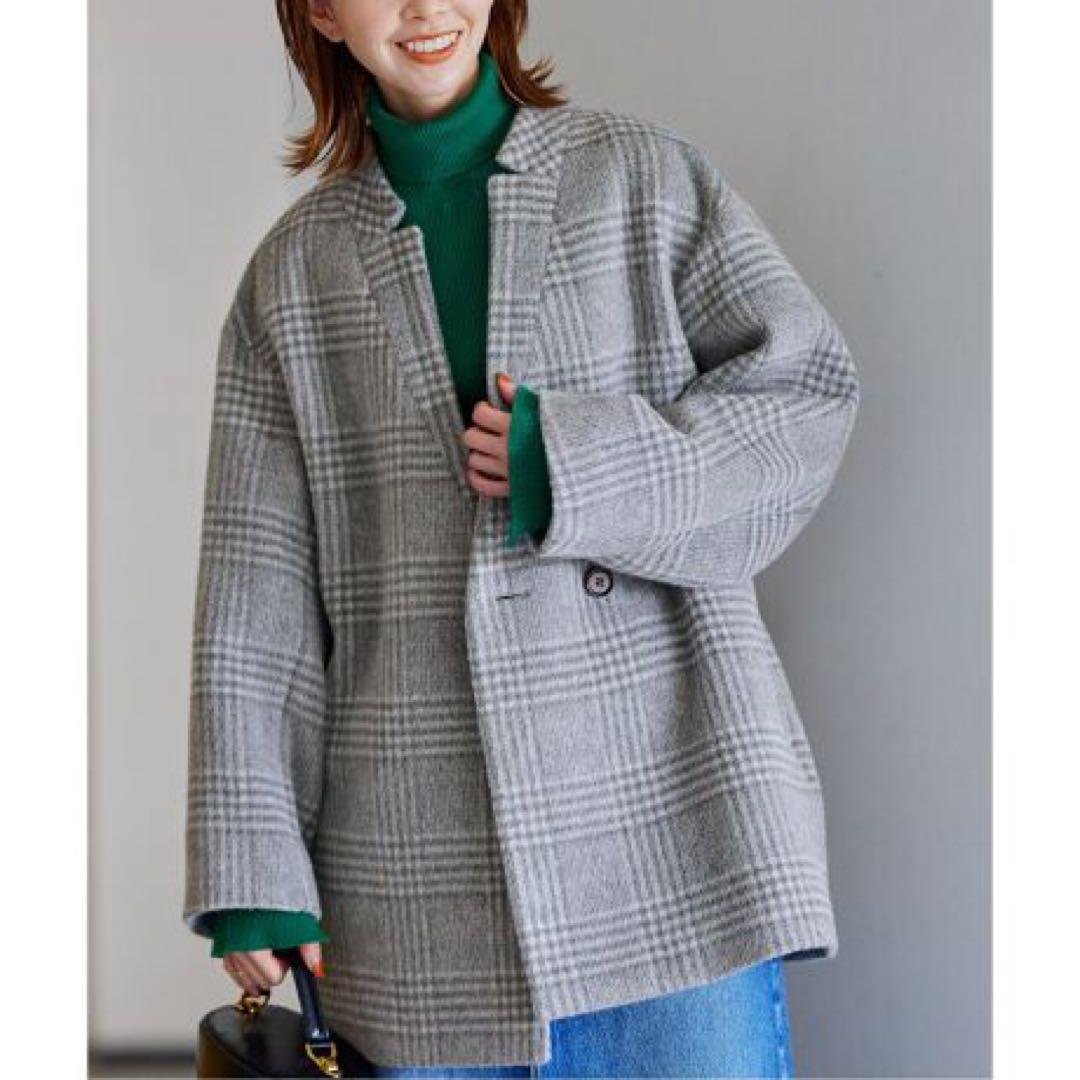 azzurro　　　MANTECOシャギーミドルコート　マンテコ