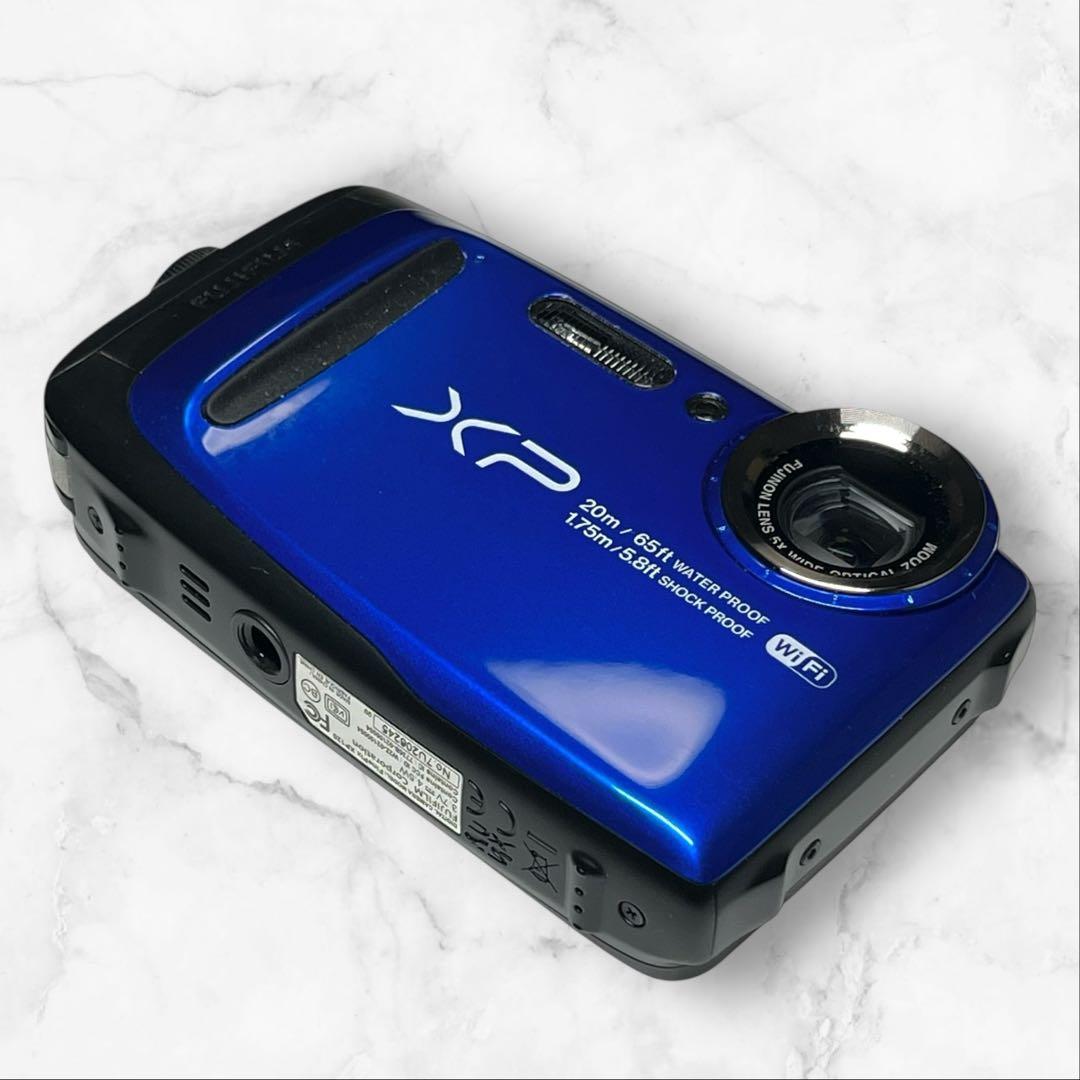FUJIFILM デジタルカメラ XP120 ブルー 防水 FX-XP120BL