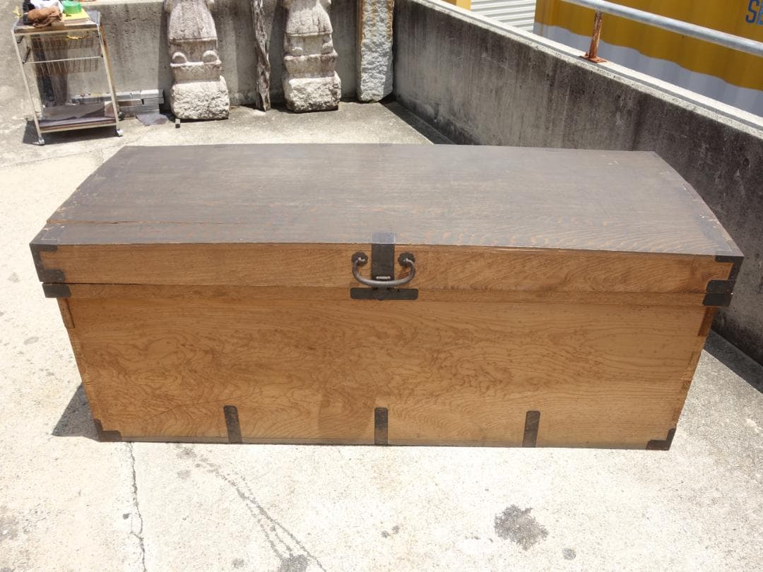 【中古】K▼長持 ながもち 古民具 箪笥 木箱 収納箱 (38643)