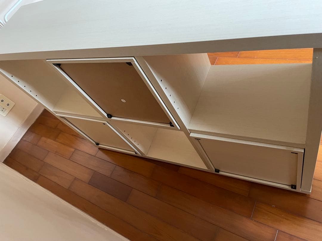 ニトリ　パーティション　ウッドラック　木製シェルフ（プレフェ 80111 WW)