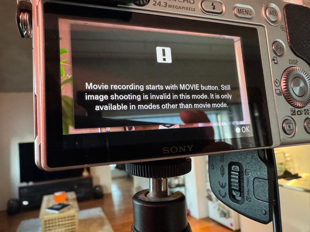 【配信完成セット】α6000＋名玉Sigma 16mm★給電＆プロ設定付