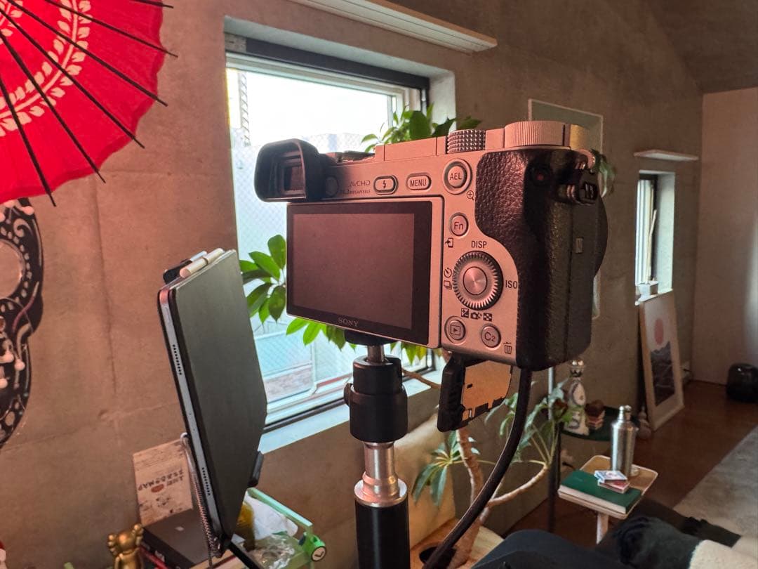 【配信完成セット】α6000＋名玉Sigma 16mm★給電＆プロ設定付