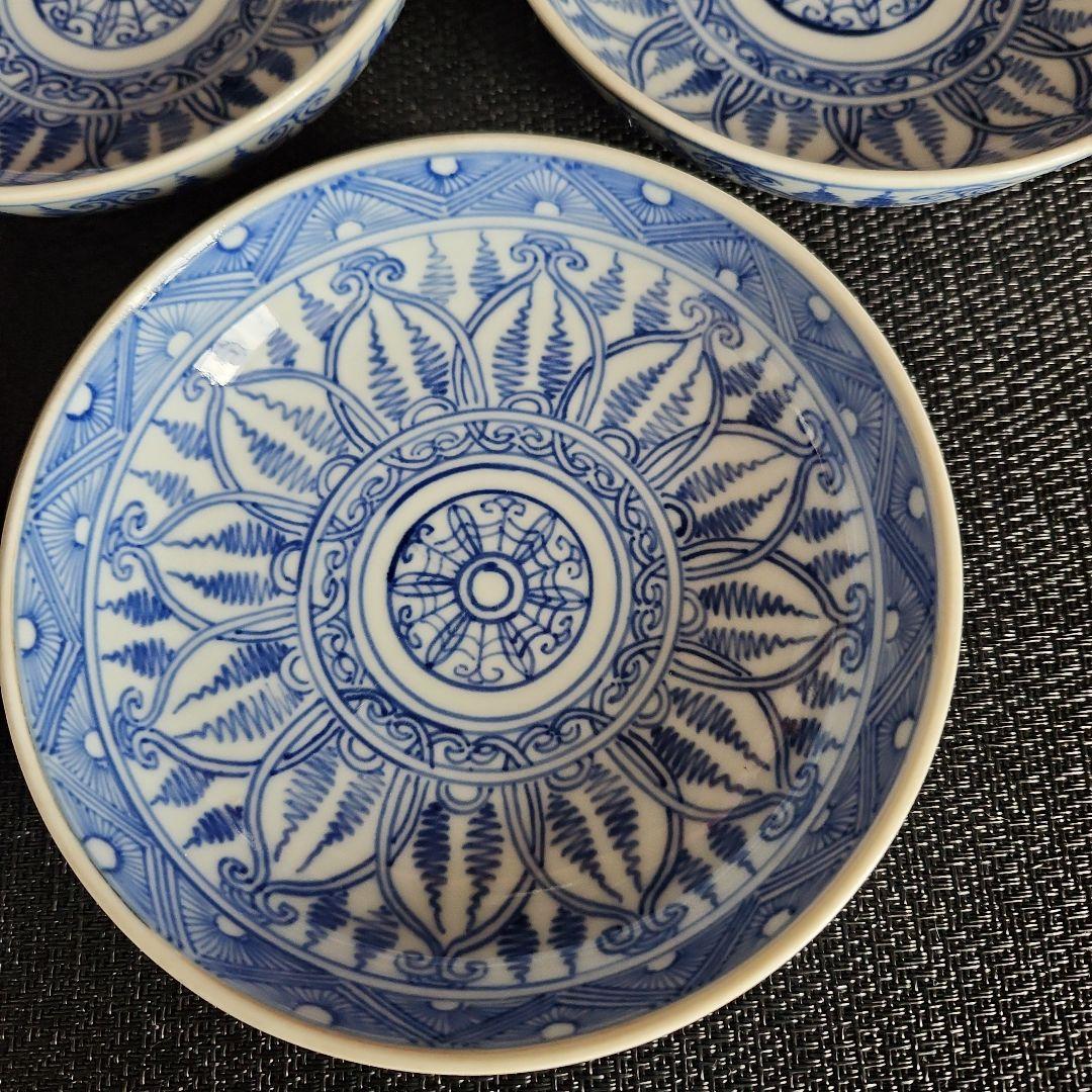 -07/y3　五良大甫　線描き　よろけ文　中皿