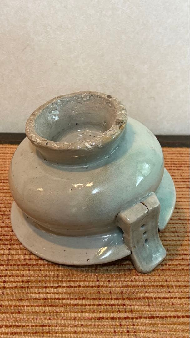 古民具　香炉白磁　李朝　朝鮮美術 骨董　金継