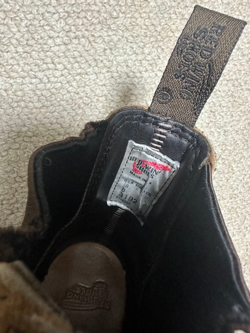 レッドウィング クラシックチェルシー 3192 US8 サイドゴア