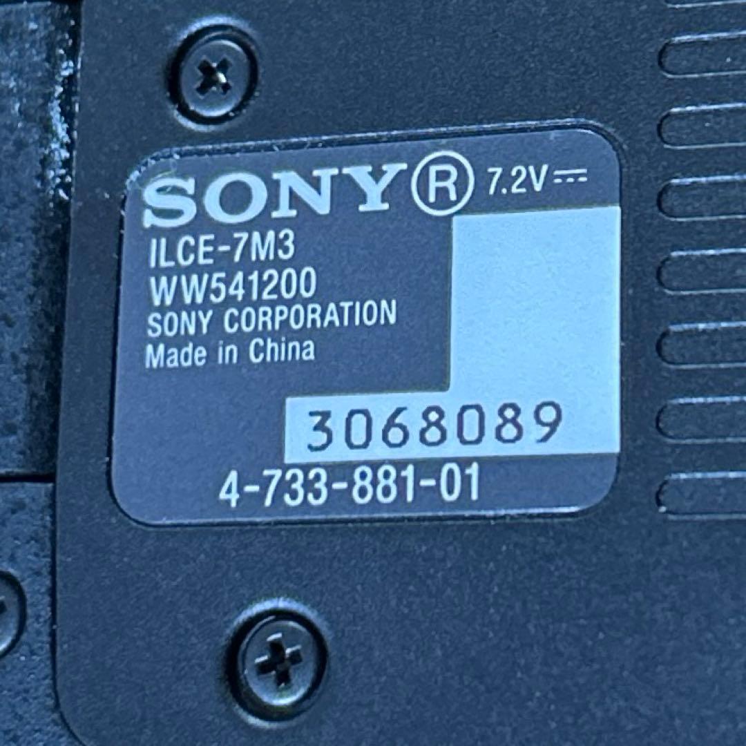 動作確認済み SONYソニーα7 III ボディ ミラーレス ILCE-7M3