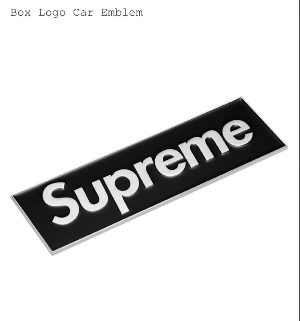 Supreme Box Logo Car Emblem Black 黒