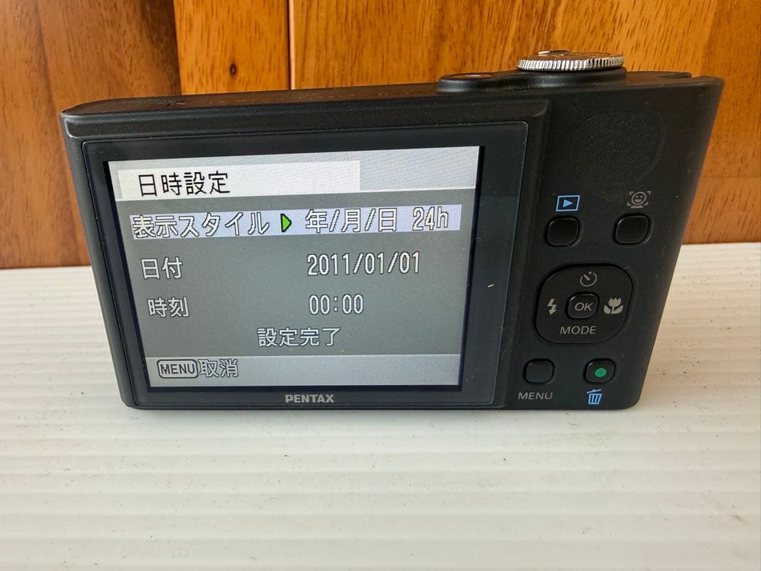 PENTAX OptioブラックRZ18デジカメ(a42)