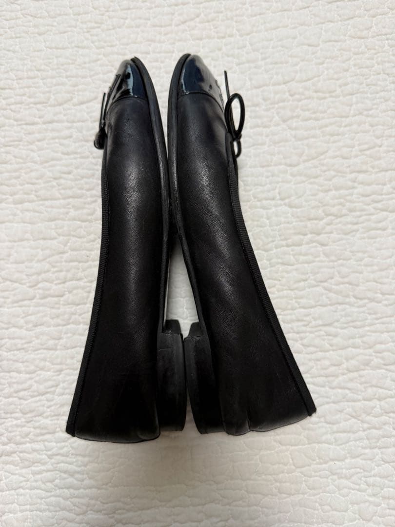 シャネル　バレリーナ　バレエシューズ　 37、5サイズ　黒(裏張り済み)