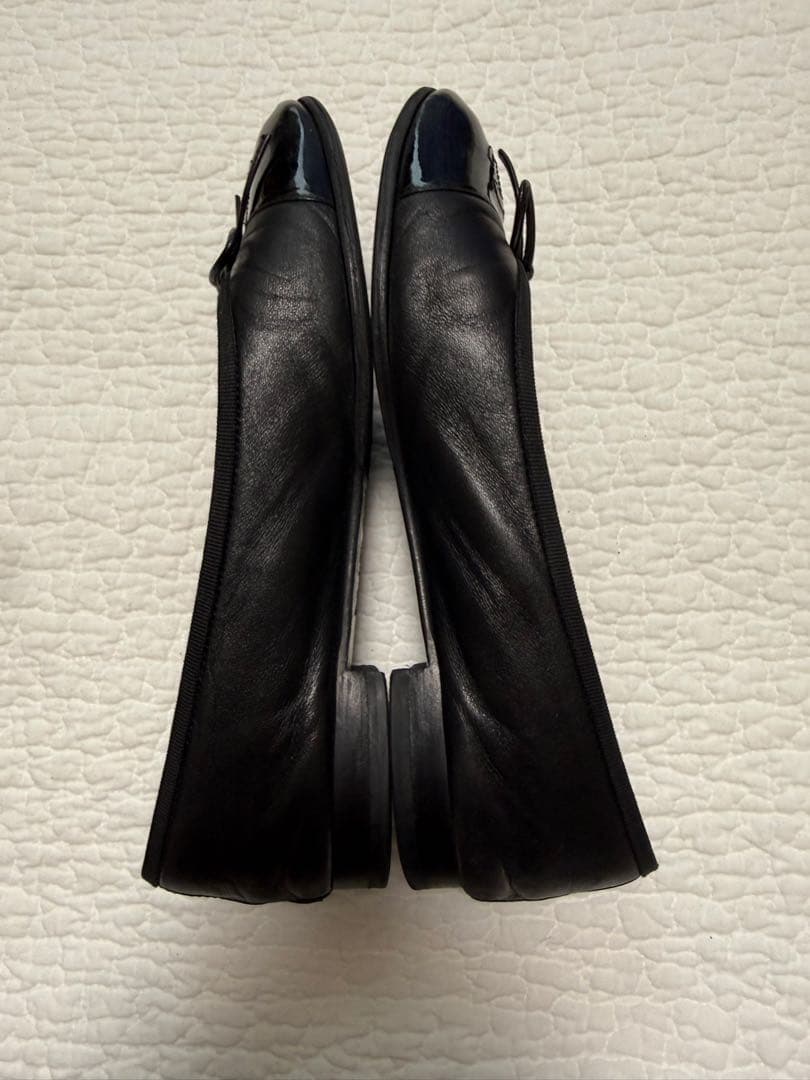 シャネル　バレリーナ　バレエシューズ　 37、5サイズ　黒(裏張り済み)