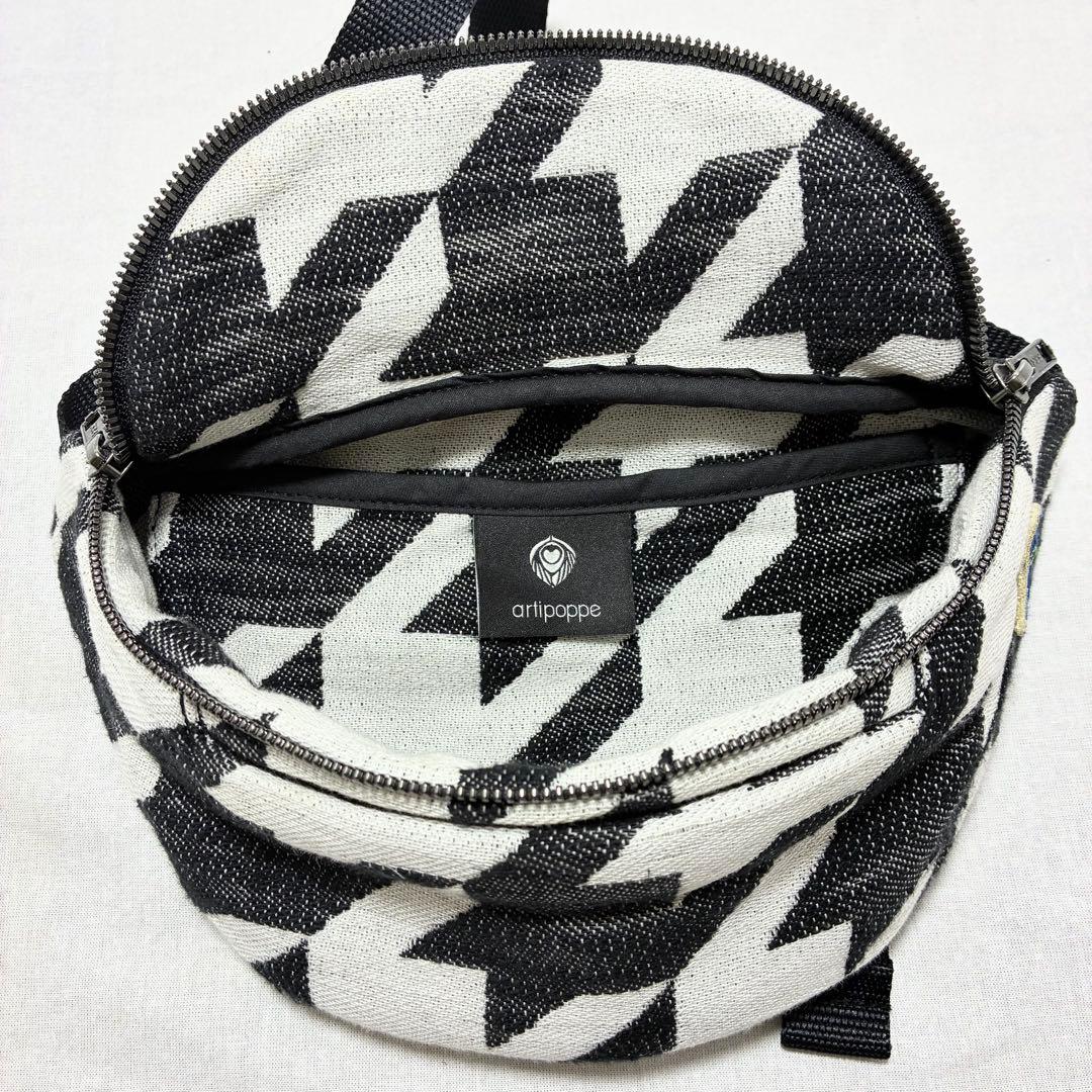 artipoppe/アーティポッペ　マジックベルトバッグ ツイード BW
