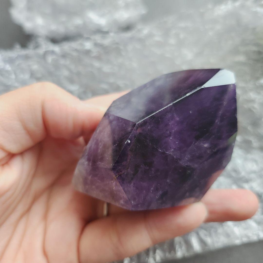 【1点のみ】アメジスト ポリッシュ 原石 ✩.*˚インテリア×天然石