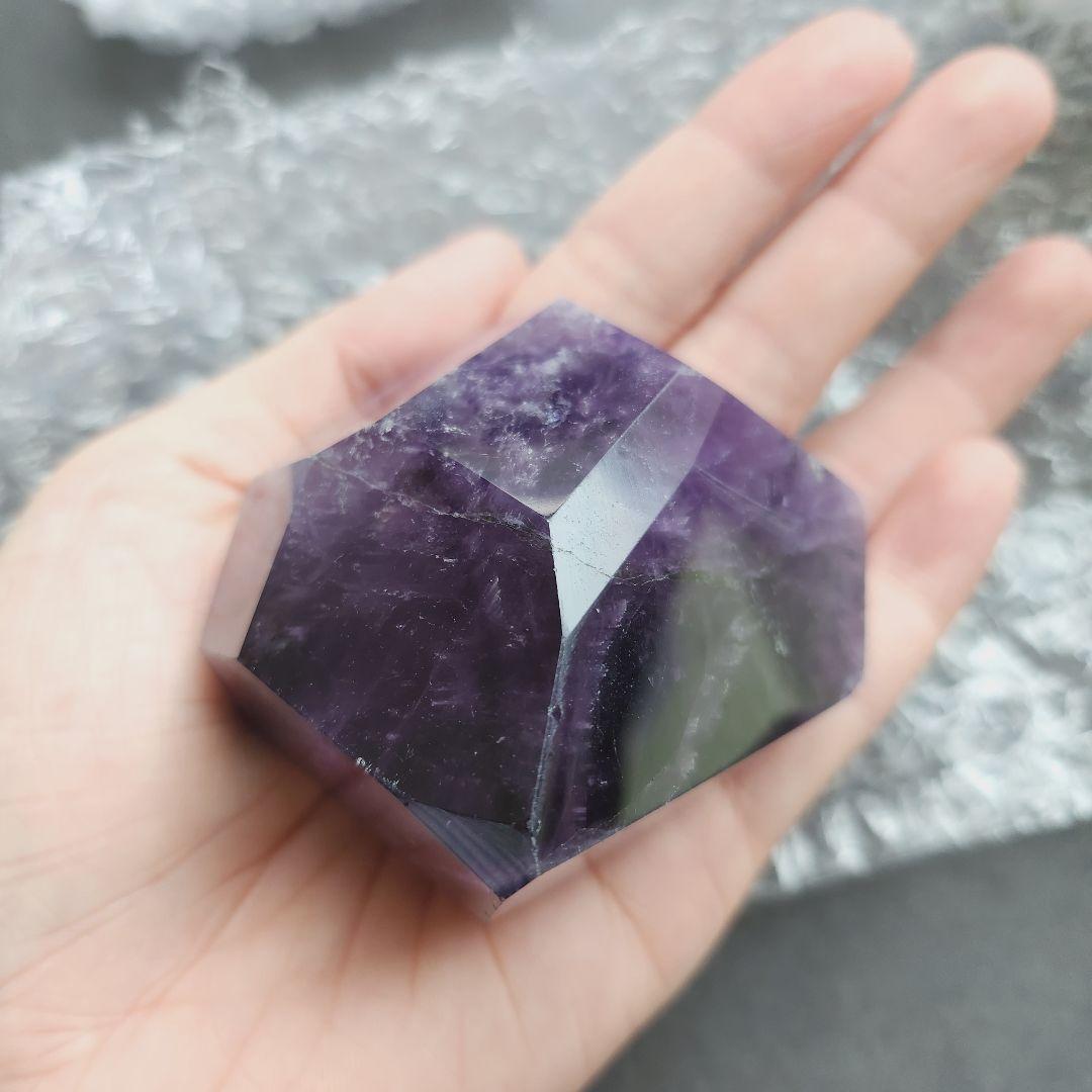 【1点のみ】アメジスト ポリッシュ 原石 ✩.*˚インテリア×天然石