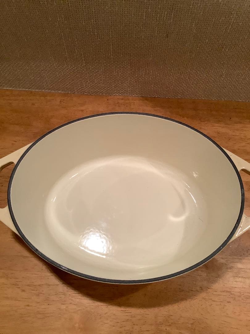 シャスール ココットオーバル　25cm クリーム色