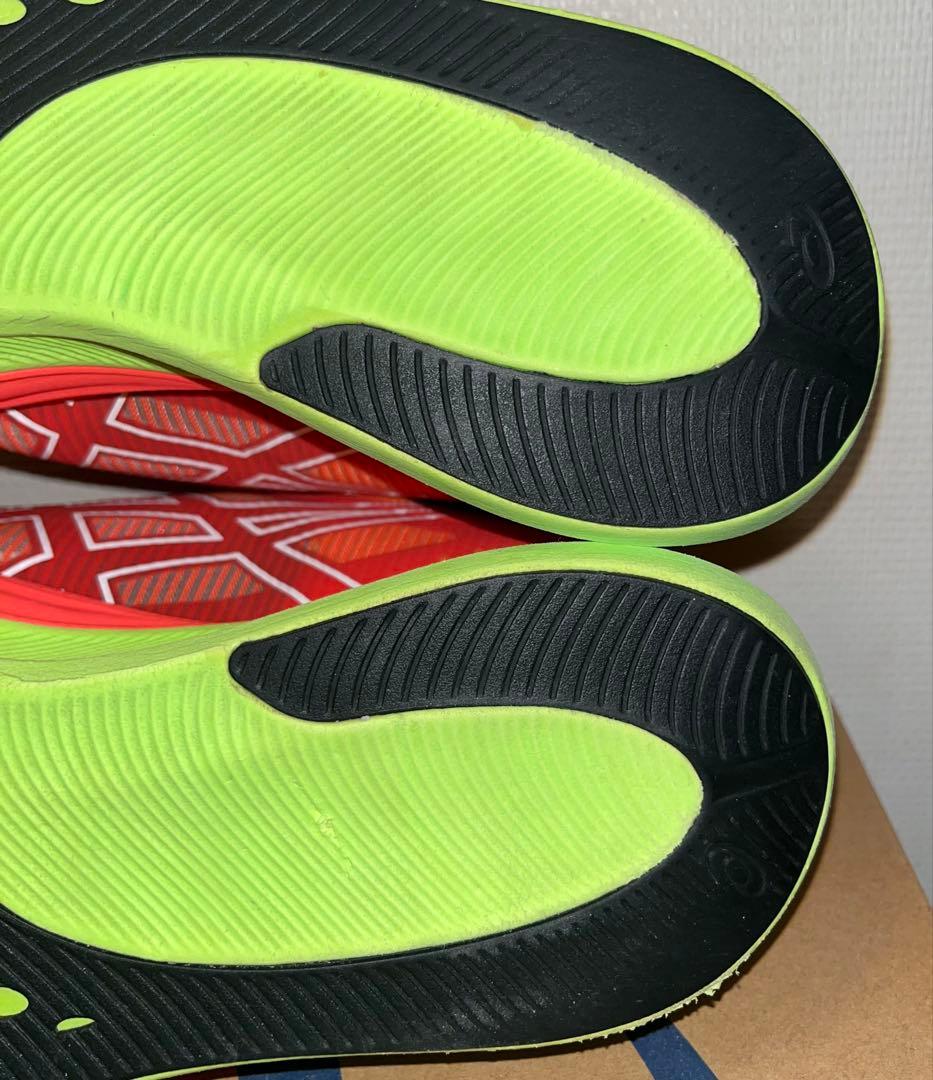 asicsS4メンズレディス ランニングシューズ 2E : スカーレット×レッド