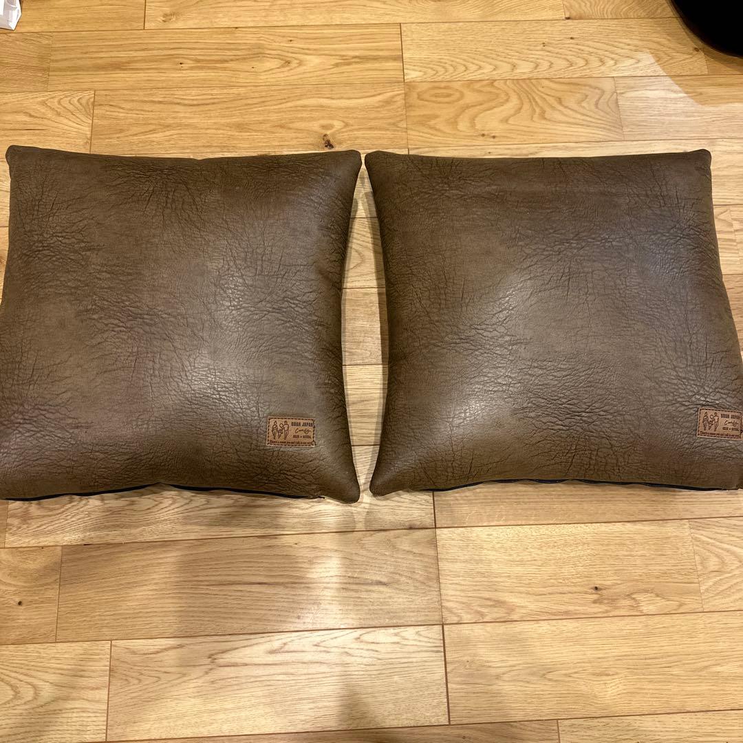 BUAN JAPAN 舞杏　レザー風クッション2個セット