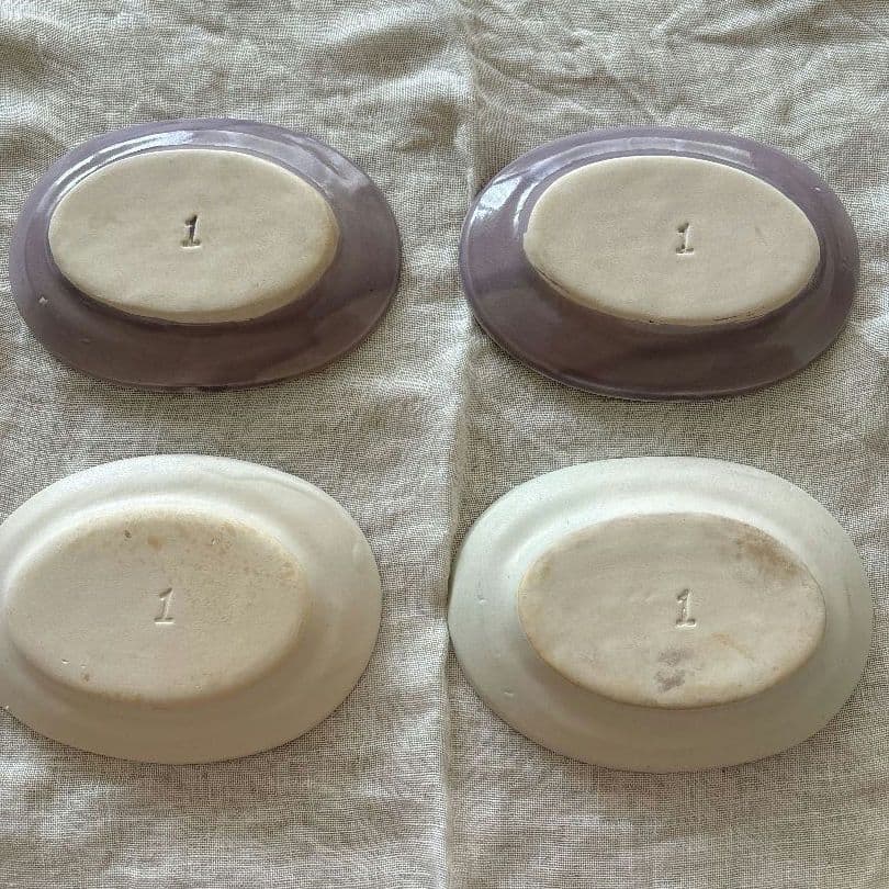 井山三希子 食器 オーバル4枚セットかけあり