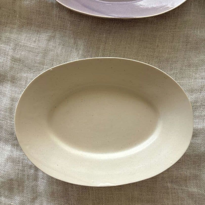 井山三希子 食器 オーバル4枚セットかけあり