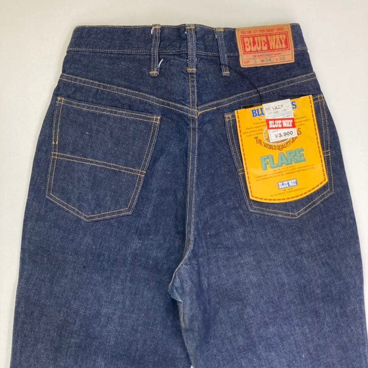 Blueway 70s デッドストック フレアデニム　ベルボトム 517 646