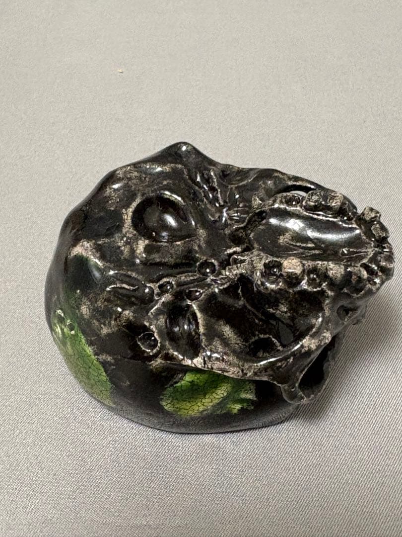 【値下】丸岡和吾　鬼ぐい呑　髑髏ぐい呑