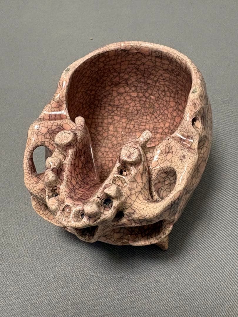 【値下】丸岡和吾　鬼ぐい呑　髑髏ぐい呑