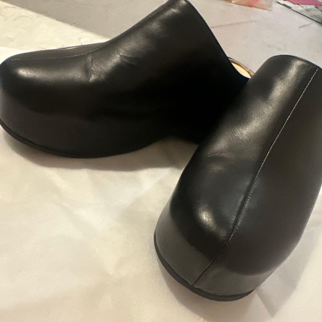 美品CLANE クラネ PLATFORM CLOGS サボ ブラック 37サイズ