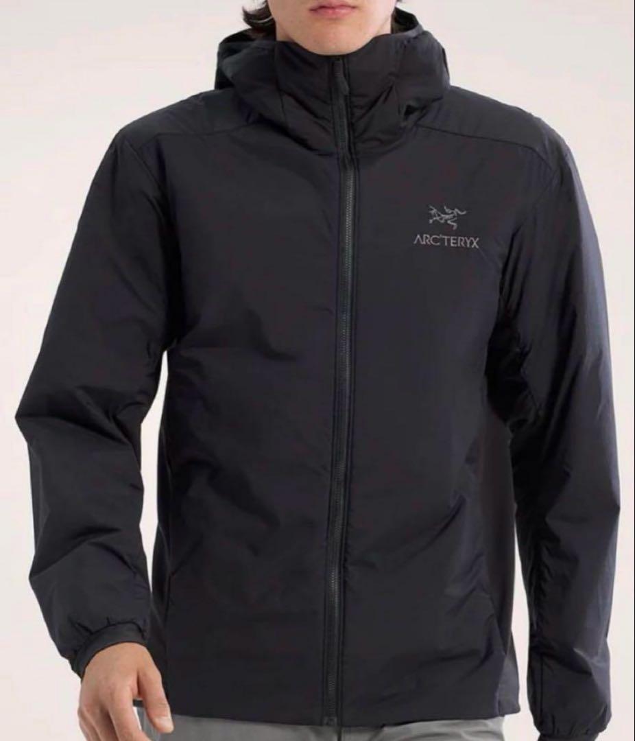 アークテリクス ATOM HOODY 黒 S 正規品 ネームロゴ ラストモデル！