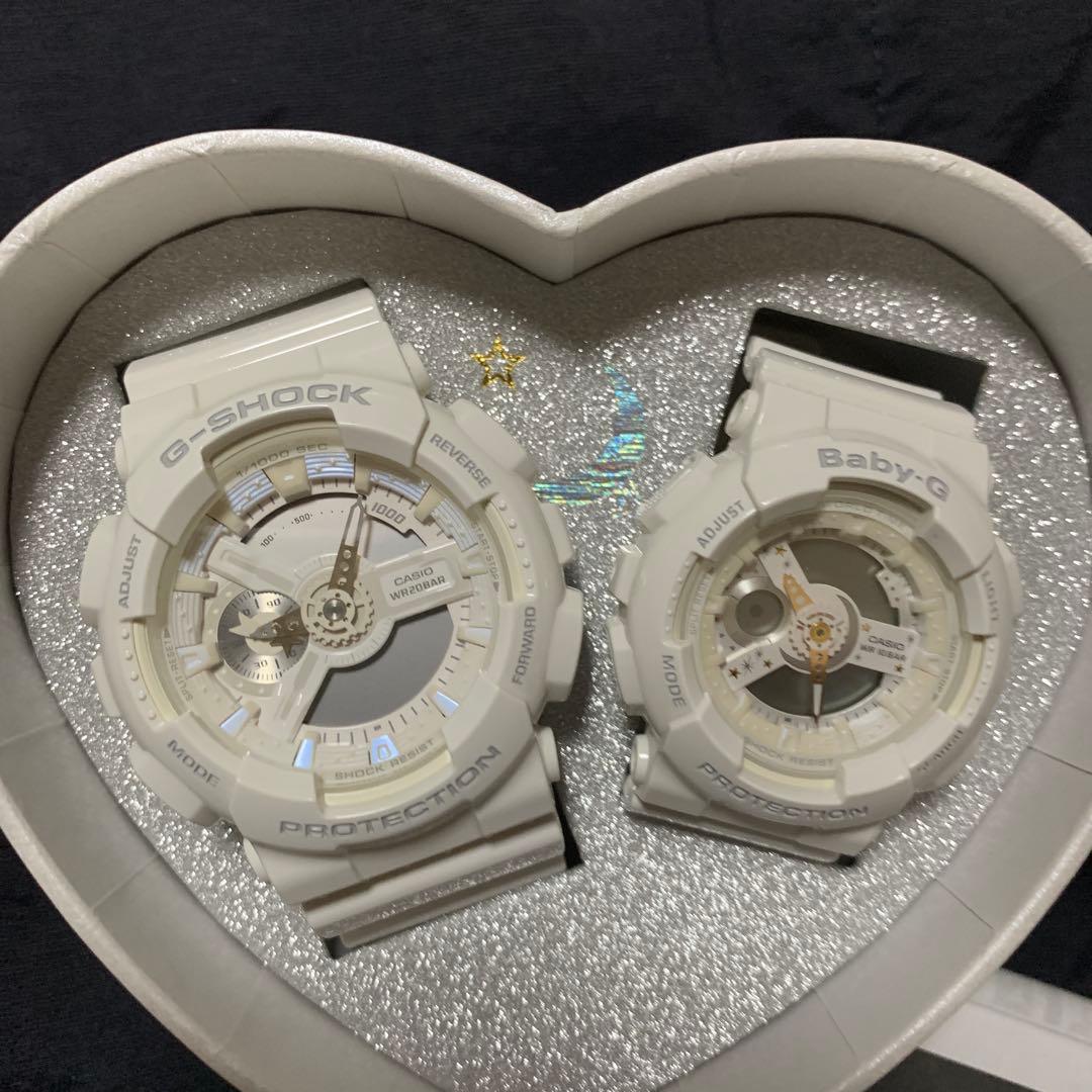CASIO G-SHOCK & Baby-G ホワイト ペア腕時計 新品未使用品