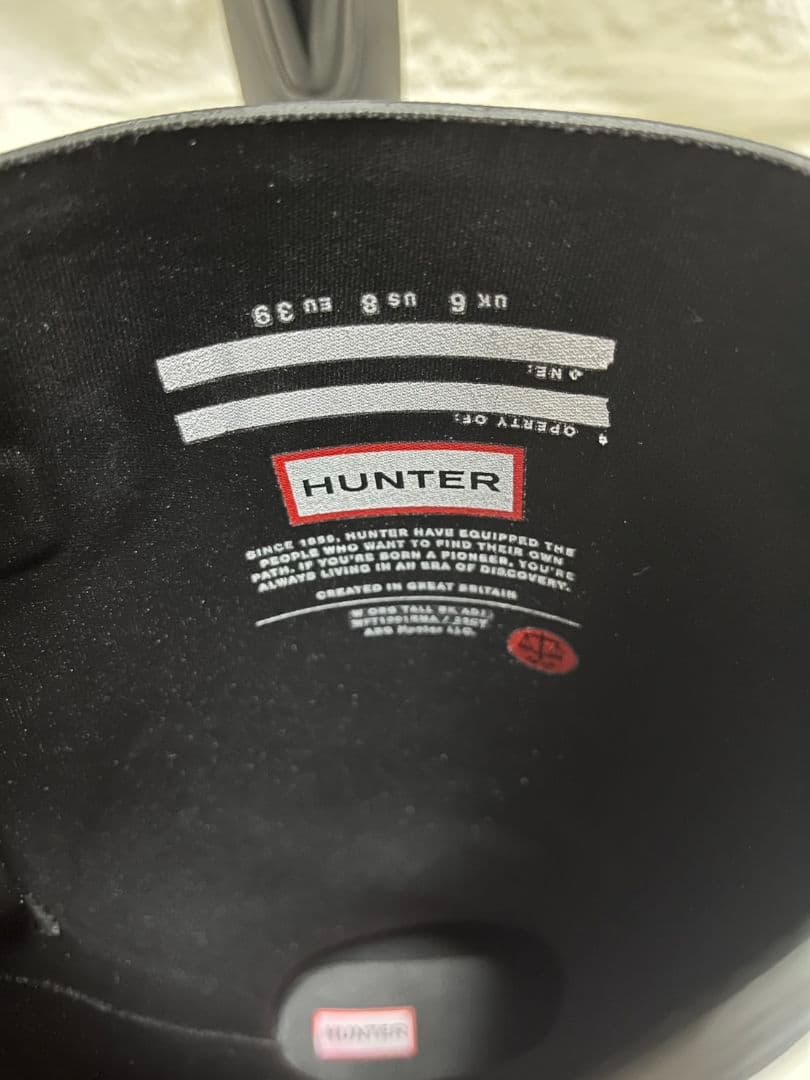 【美品✨】ハンターレインブーツ　25cm ブラック