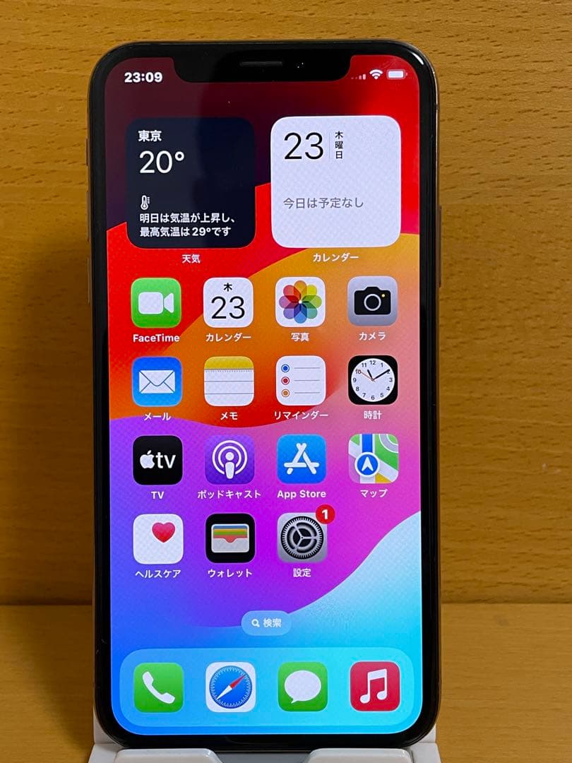 SIMフリー端末iPhone Xs ゴールド64GB バッテリー新品