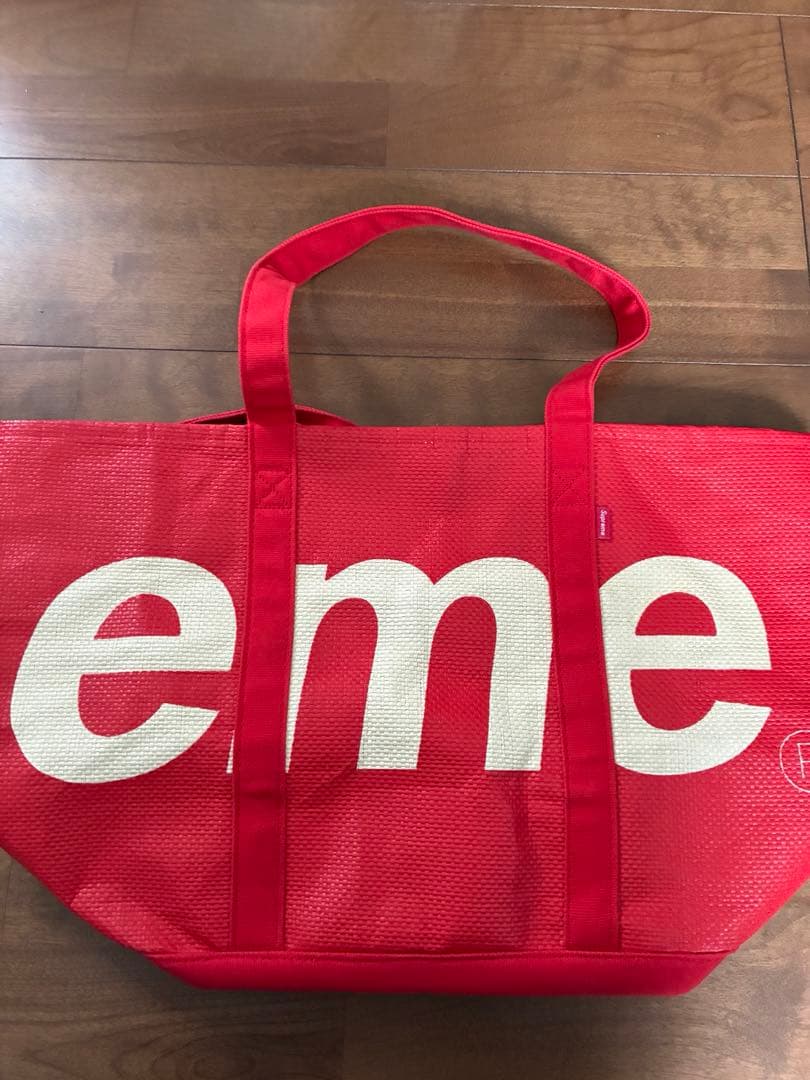 Supreme ショップ袋 赤 大