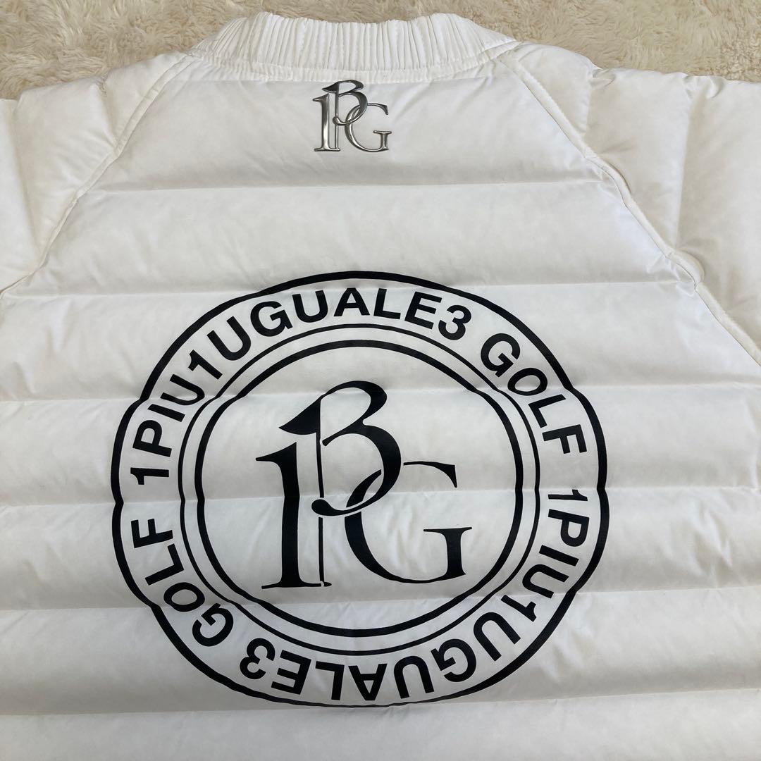 極美品！1PIU1UGUALE3 GOLF ダウンスニードジャック　ホワイト　L