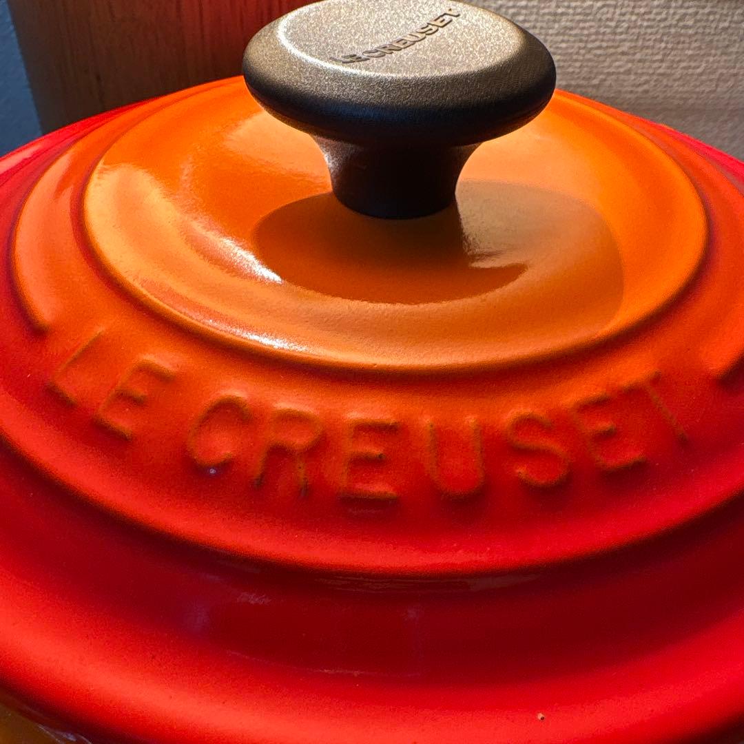 新品未使用　LE CREUSET　ココット エブリィ オレンジ 18cm