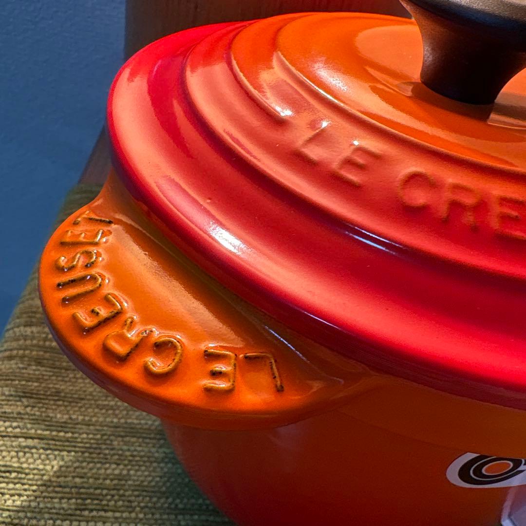 新品未使用　LE CREUSET　ココット エブリィ オレンジ 18cm